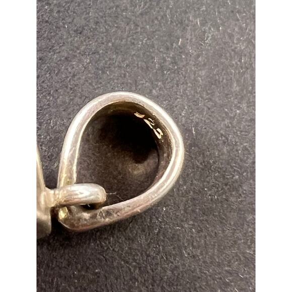 NEW Watermelon tourmaline slice sterling silver pendant 3.90 grams - Picture 9 of 11